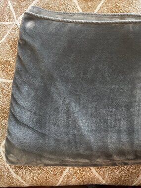 Calvin Klein King Size Slate Gray Plush Blanket 92"W x 112"L